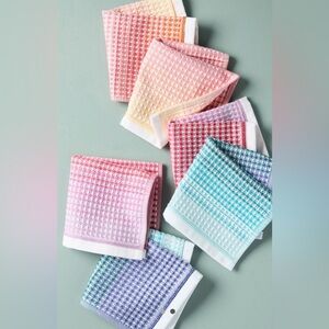NWT Anthropologie Lillian Cotton Dish Cloth Set of 6